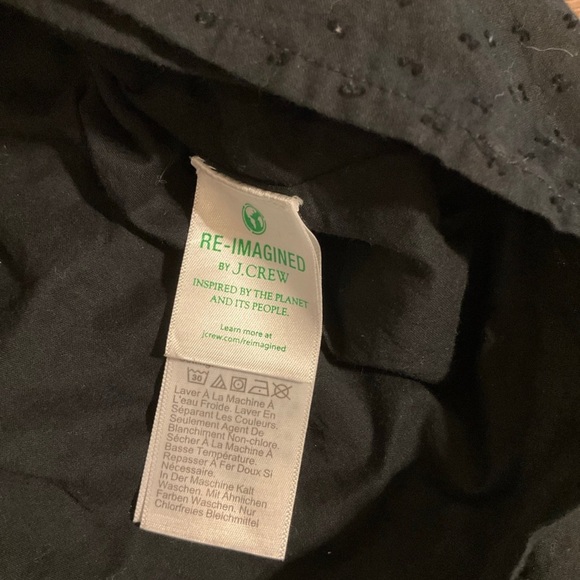 J. Crew Factory black 3/4 sleeve Swiss dot maxi dress, M - Picture 8 of 9